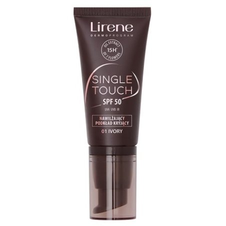 Lirene Single Touch Spf50 Moisturizing Concealing Foundation 01 Ivory 30ml