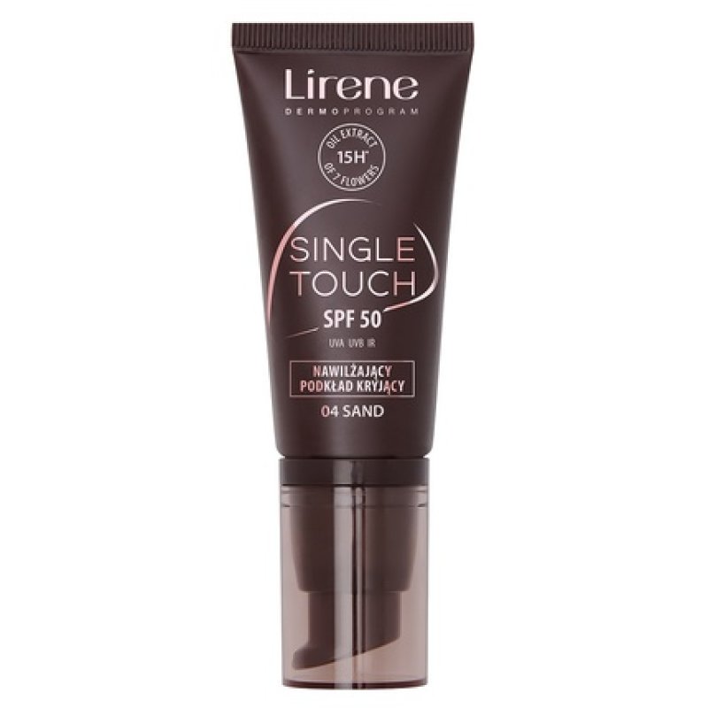 Lirene Single Touch Spf50 Moisturizing Concealing Foundation 04 Sand 30ml