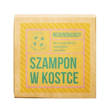 Mydlarnia Cztery Szpaki Regenerating Shampoo Bar For All Hair Types 75g