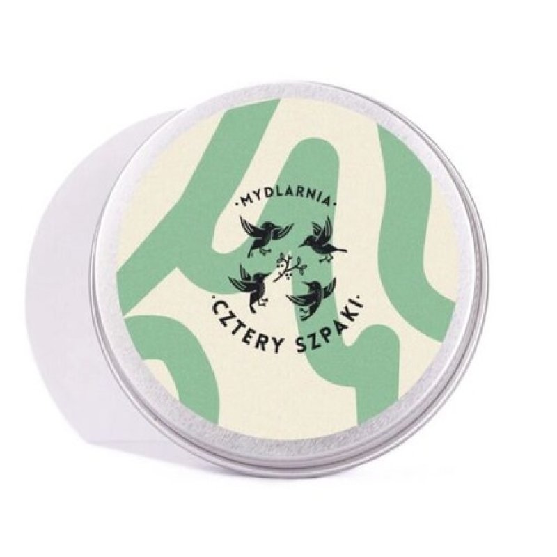 Kremowo-Miętowa Mydlarnia Cztery Round Shampoo/Conditioner Tin
