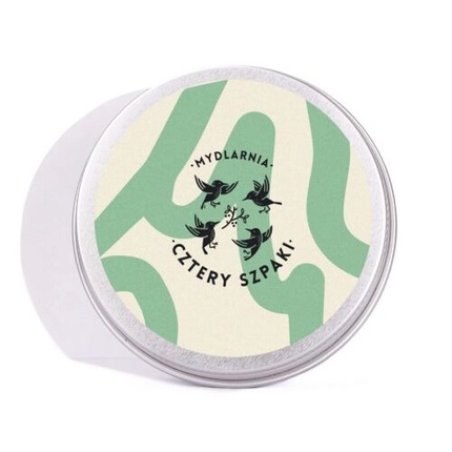 Kremowo-Miętowa Mydlarnia Cztery Round Shampoo/Conditioner Tin