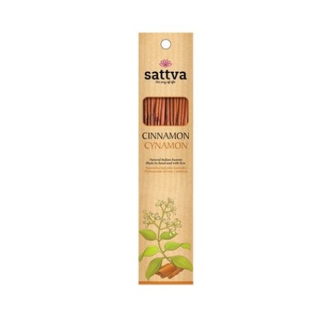 Sattva Natural Indian Incense Cinnamon 15 Sticks