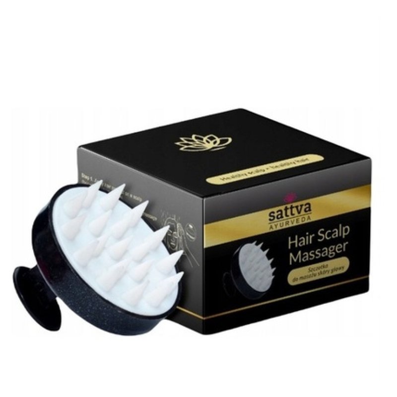 Sattva Scalp Massage Brush Black 1 Piece
