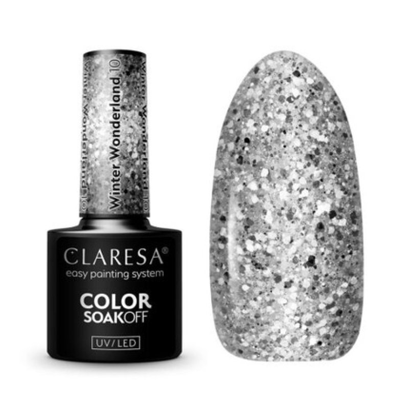 Winter Wonderland UV Nail Polish 5ml Claresa - Pack of 10