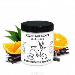 E-Fiore Goat Milk Bath Cream Orange With Vanilla, 400 G