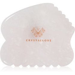 Crystallove Rose Quartz Contour Gua Sha - 1 piece