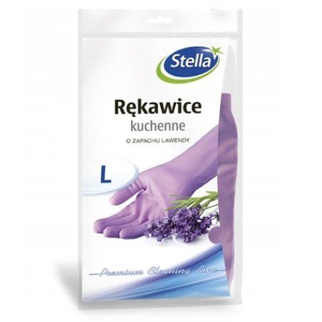 Stella Lavender Scented Kitchen Gloves, Size L, 1 Pair