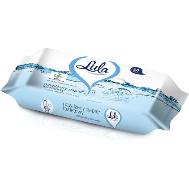 Lula Moistening Toilet Paper 99% Water, 50pcs