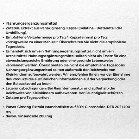 Korean Ginseng Forte for Memory, Concentration, Immunity, and Vitality