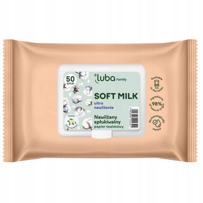 Luba Family Soft Milk Moisturizing Toilet Paper 50 Sheets