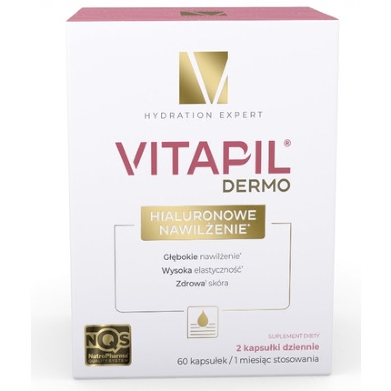 Vitapil Dermo Hyaluronic Moisturization 60 Capsules - Hydrating Skin Supplement