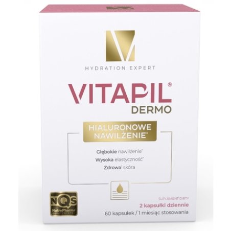 Vitapil Dermo Hyaluronic Moisturization 60 Capsules - Hydrating Skin Supplement