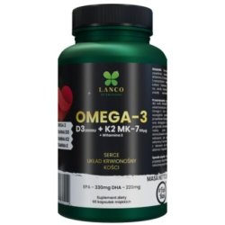 Lanco Nutritions Omega 3 D3K2 60 Capsules