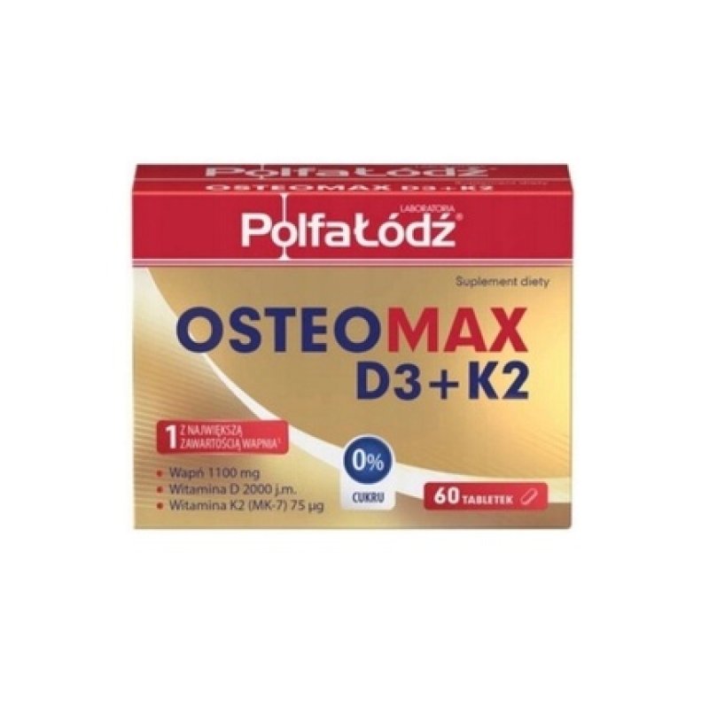 Laboratoria Polfa Lodz Osteomax D3 K2 60 Tablets