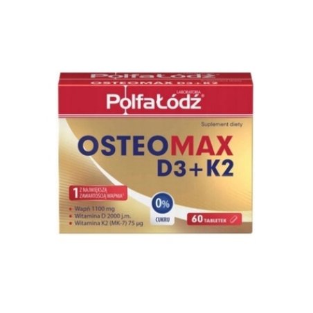 Laboratoria Polfa Lodz Osteomax D3 K2 60 Tablets