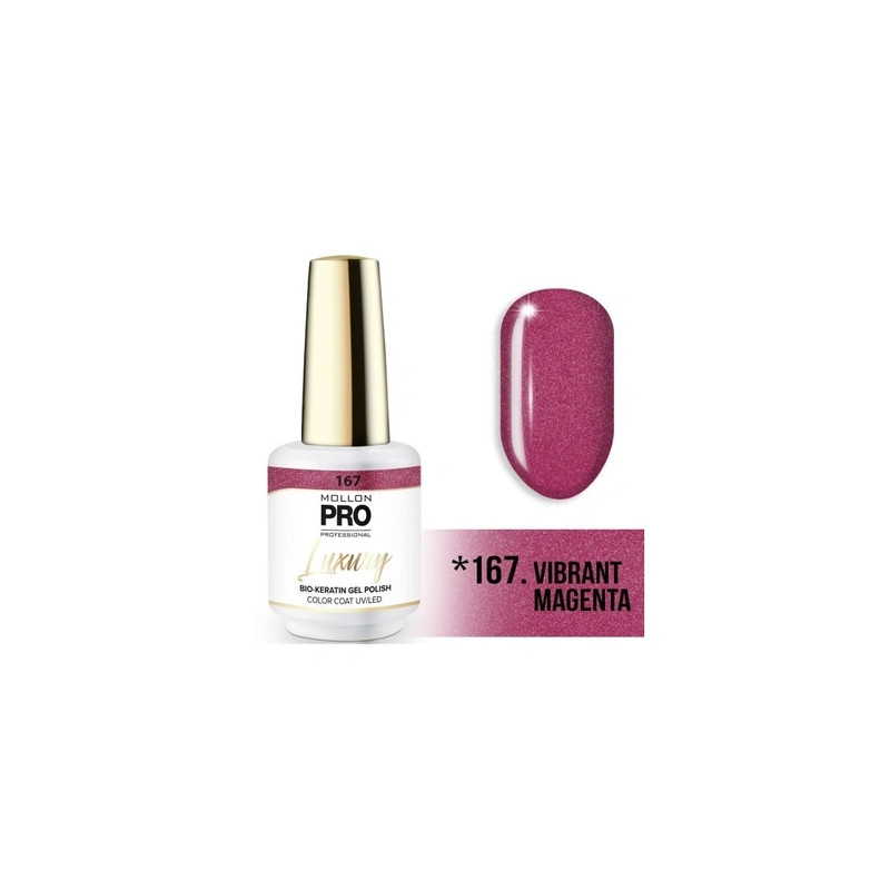 Mollon Pro Mol Luxury 167 Vibrant Magenta - Semi-Permanent Nail Polish