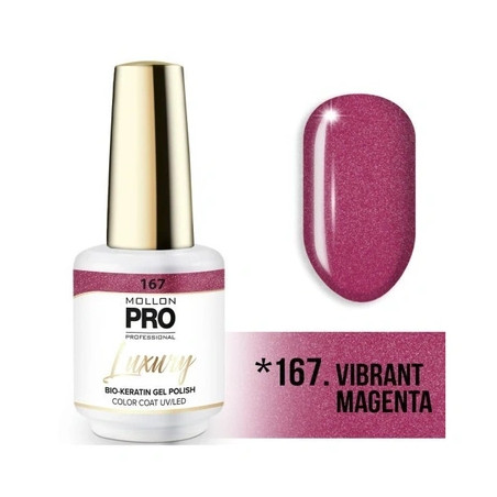 Mollon Pro Mol Luxury 167 Vibrant Magenta - Semi-Permanent Nail Polish