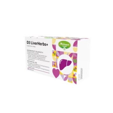 D3 Liverherbs Milk Thistle 60 Tablets for Healthy Liver and Immune System