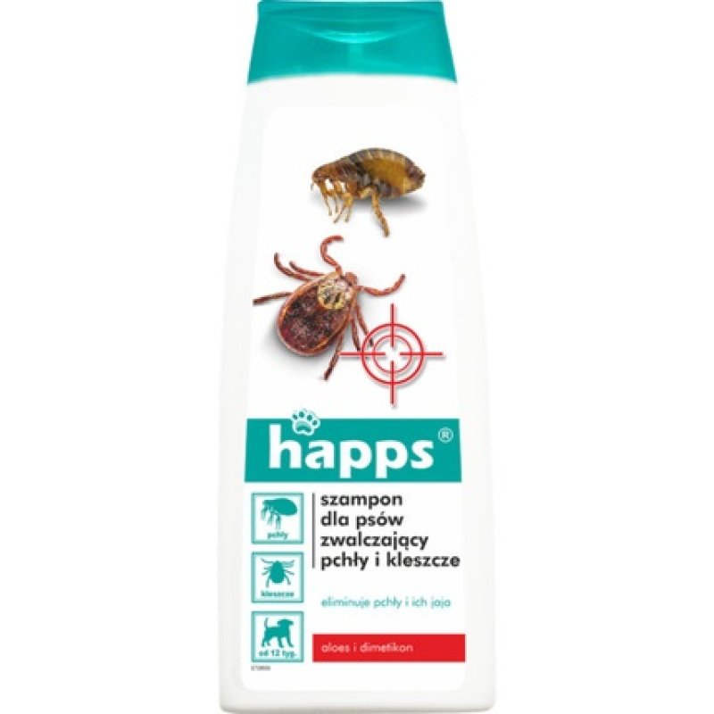 Happs Flea and Tick Shampoo for Dogs 250ml