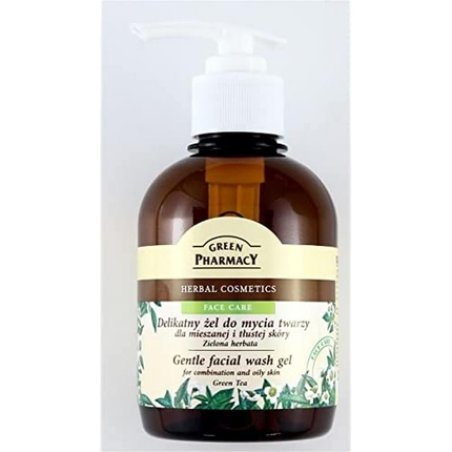 Green Pharmacy Gentle Face Wash Gel for Combination and Oily Skin Green Tea 300g