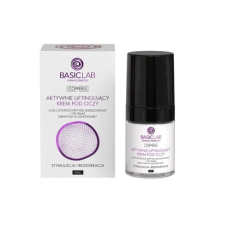 Basiclab Active Lifting Night Cream For Eyes, 18 Ml