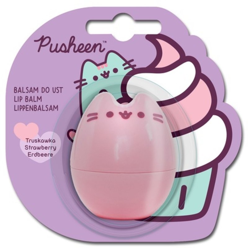Pusheen 3d Lip Balm For Kids Strawberry 4g