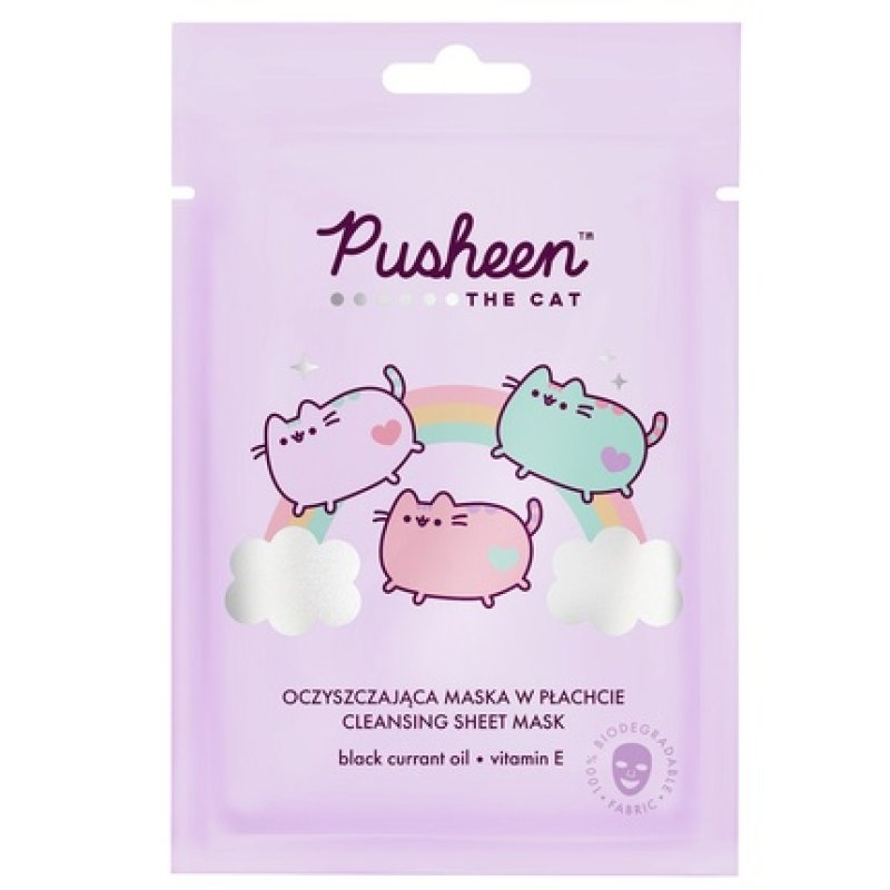 Pusheen Moisturizing Face Mask With Blackcurrant Seed Oil 17g