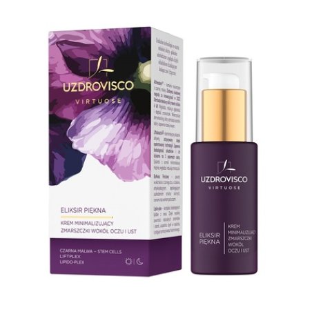 Uzdrovisco Virtuose Elixir Beautiful Cream Minimizing Wrinkles Around Eyes And Lips 30ml