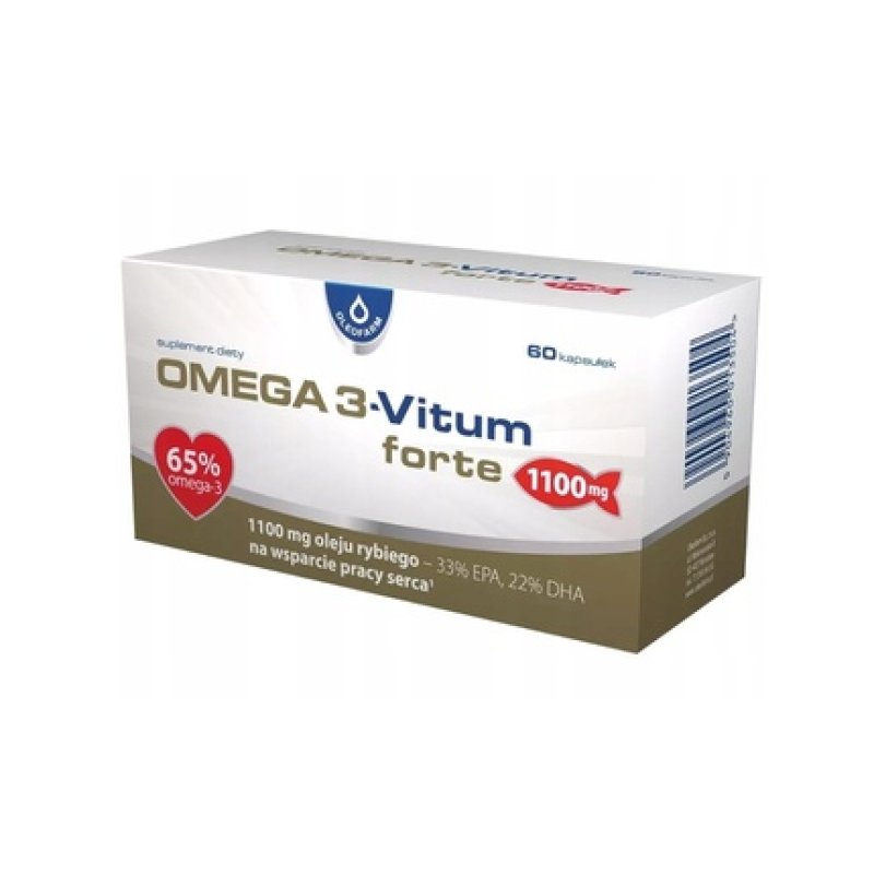 Oleofarm Omega 3-Vitum Forte 60 Capsules - Omega-3 Dietary Supplement