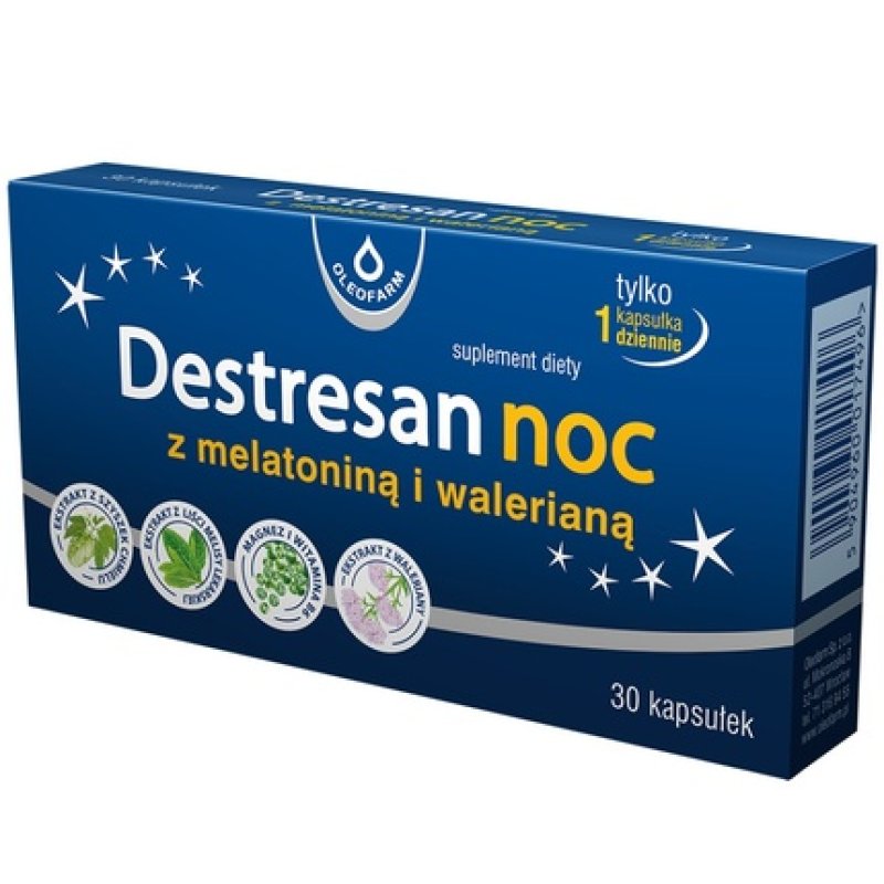 Oleofarm Destresan Sleep With Melatonin And Valerian 30 Capsules