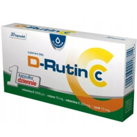 D-Rutin CC Vitamin C Vitamin D Rutin Zinc Stress Oleofarm 30 Capsules