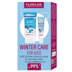 Floslek Laboratorium Winter Care For Kids Protective Cream For Children And Infants 40 Ml And Winter Lip Balm 10 G