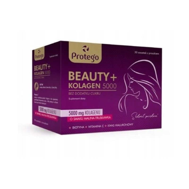 Protego Beauty Collagen 5000 Raspberry-Strawberry Flavor 30 Sachets
