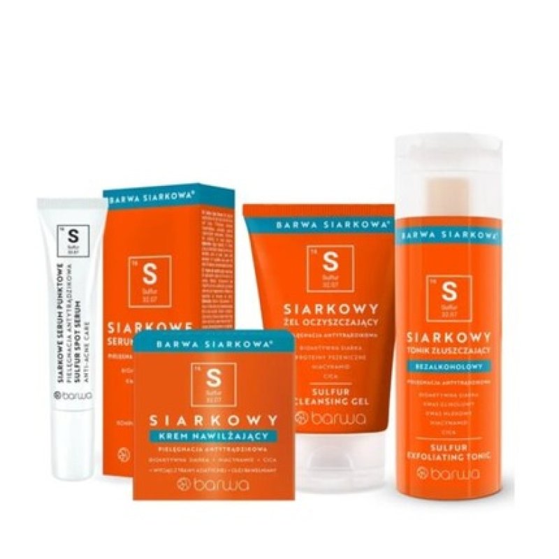 Barwa Sulfur Anti-Acne Anti-Bacterial Face Care for Oily Combination Skin