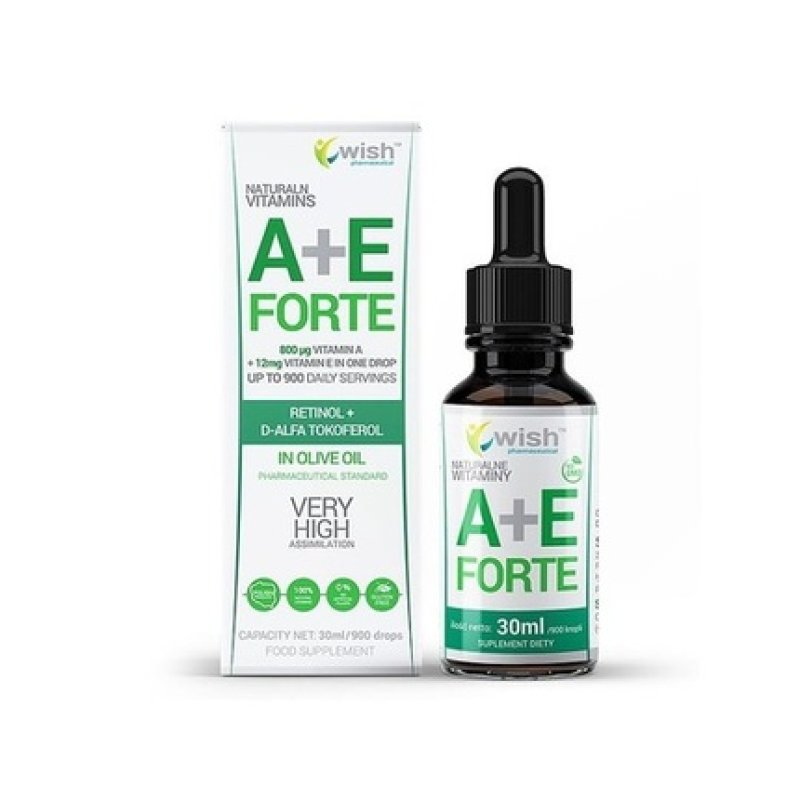 Wish Natural Vitamin A E Forte Drops 30ml