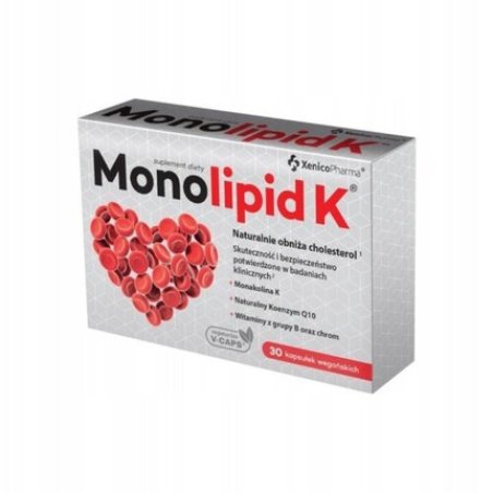 Monolipid K Cholesterol HDL Q10 30/60/90 Capsules