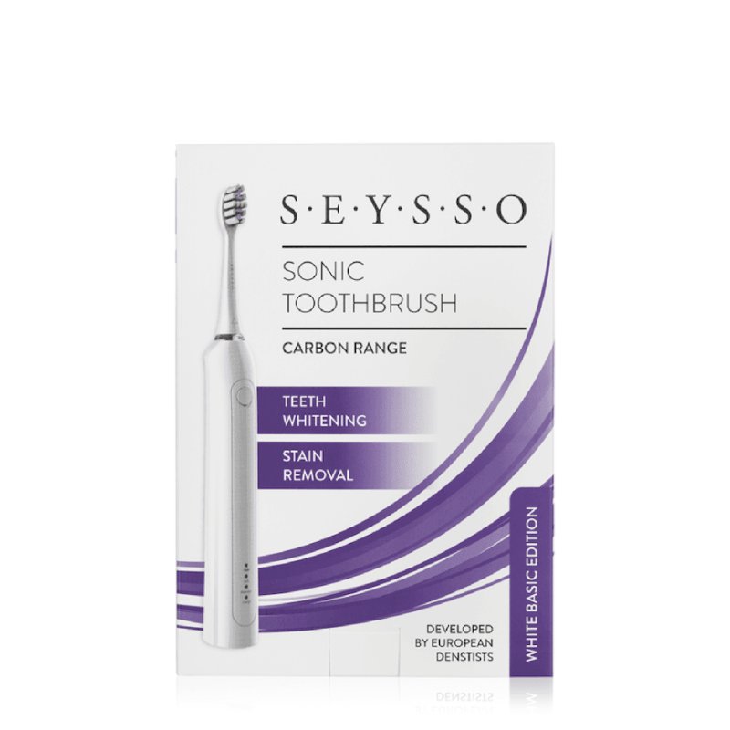 SEYSSO Carbon Series Basic White Sonic Toothbrush
