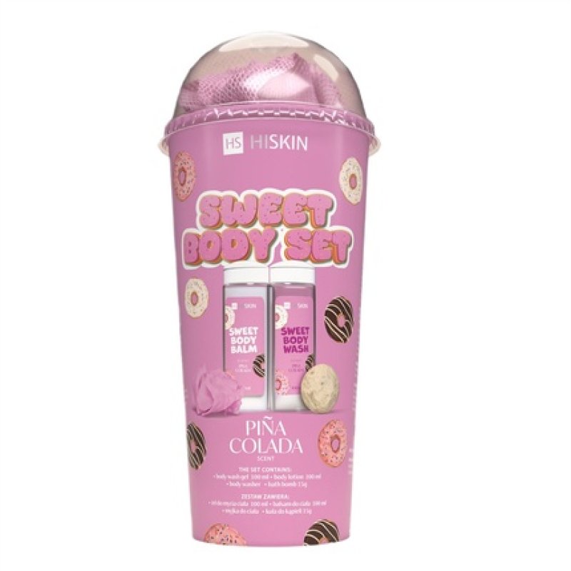 HISKIN TUBE SWEET SPONGE BATH BOMB BODY SET