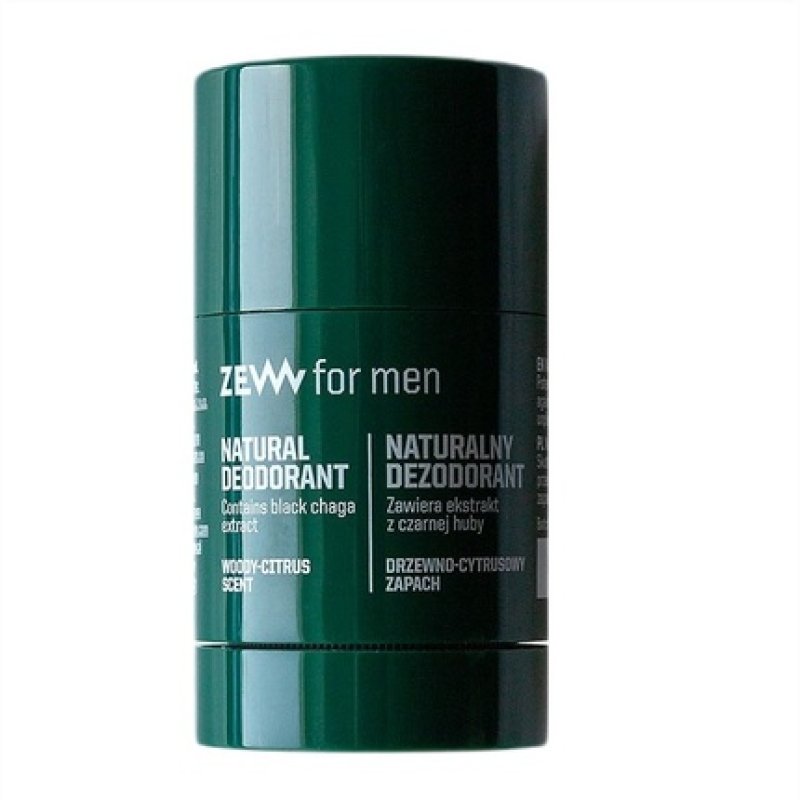 Zew For Men Natural Deodorant Stick With Black Chanterelle 30g