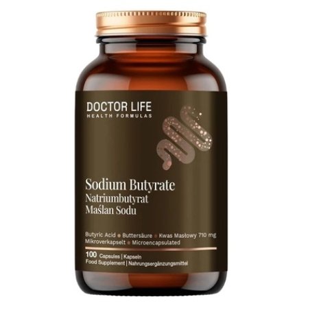 Doctor Life Sodium Butyrate 1000mg Dietary Supplement - 100 Capsules
