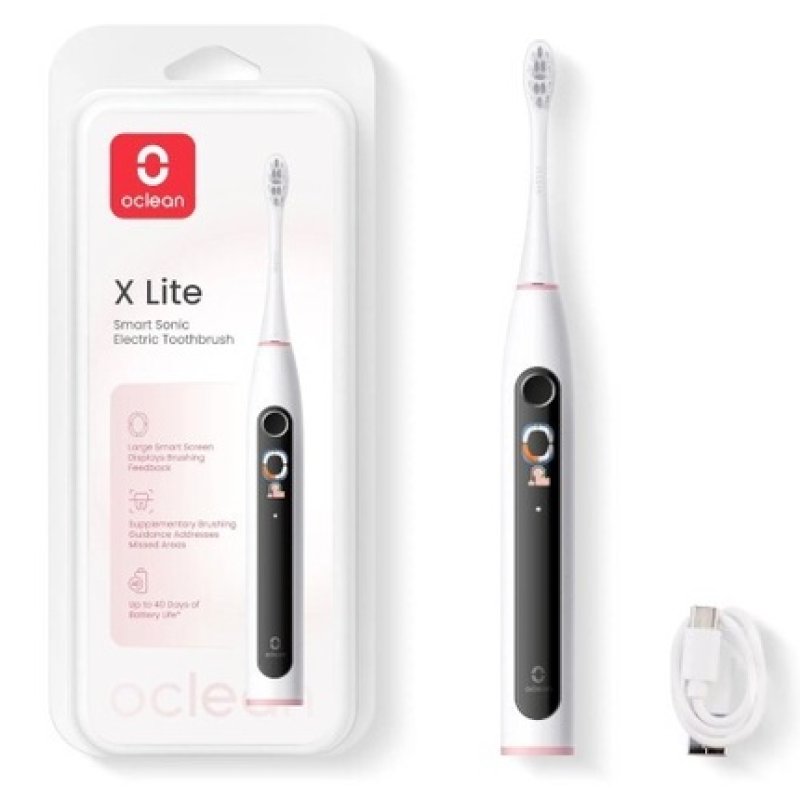 Oclean Sonic Brush X Lite Grey - Grey And Pink Electric Toothbrush