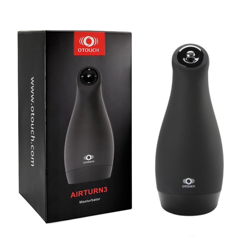 OTOUCH Airturn3 Caresse masculine Noir Acrylonitrile-Butadiène-Styrène (ABS), Silicone
