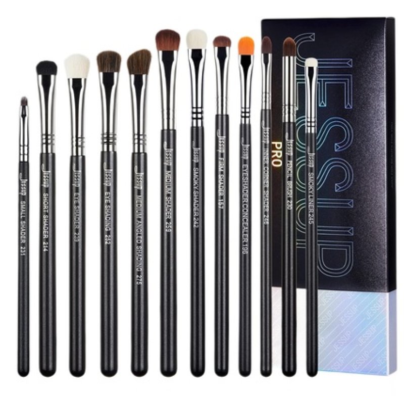 Jessup Pro Eyeshadow Brush Set Of Twelve Makeup Brushes T339