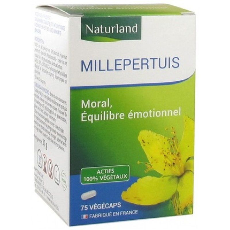 Naturland St. John's Wort Dietary Supplement 75 Vegecaps