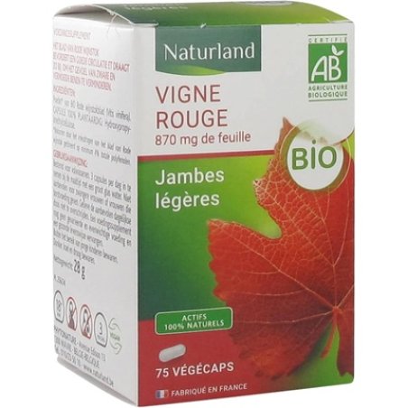 Naturland Organic Red Vine 75 Veggie Caps