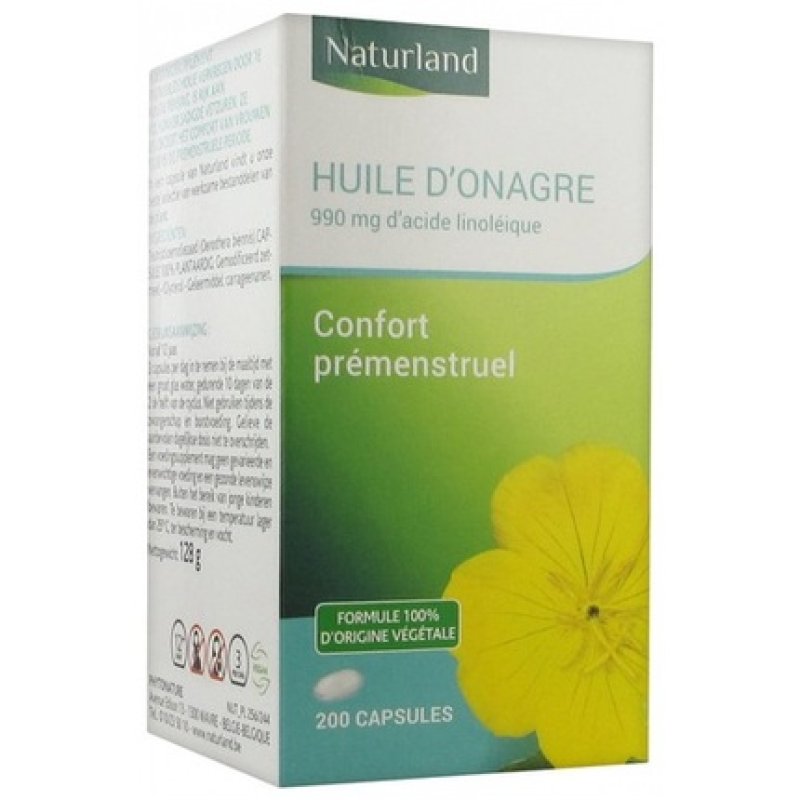 Naturland Organic Evening Primrose Oil Dietary Supplement 200 Capsules