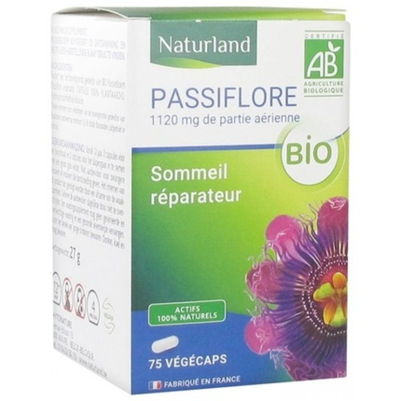 Naturland Passion Flower Organic Food Supplement 75