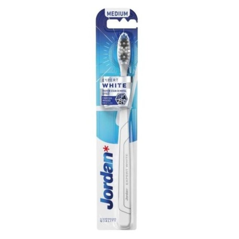 Jordan Expert White Toothbrush Medium