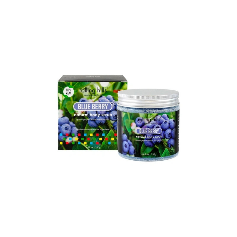Rolling Hills Rolling Natural Body Scrub Blue Berry