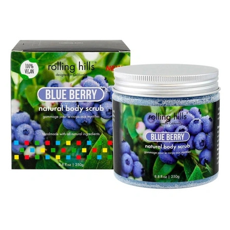 Rolling Hills Rolling Natural Body Scrub Blue Berry